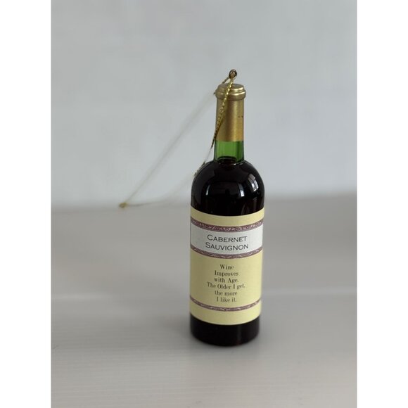 Cabernet Sauvignon Wine Bottle Christmas Ornament - Picture 2 of 4